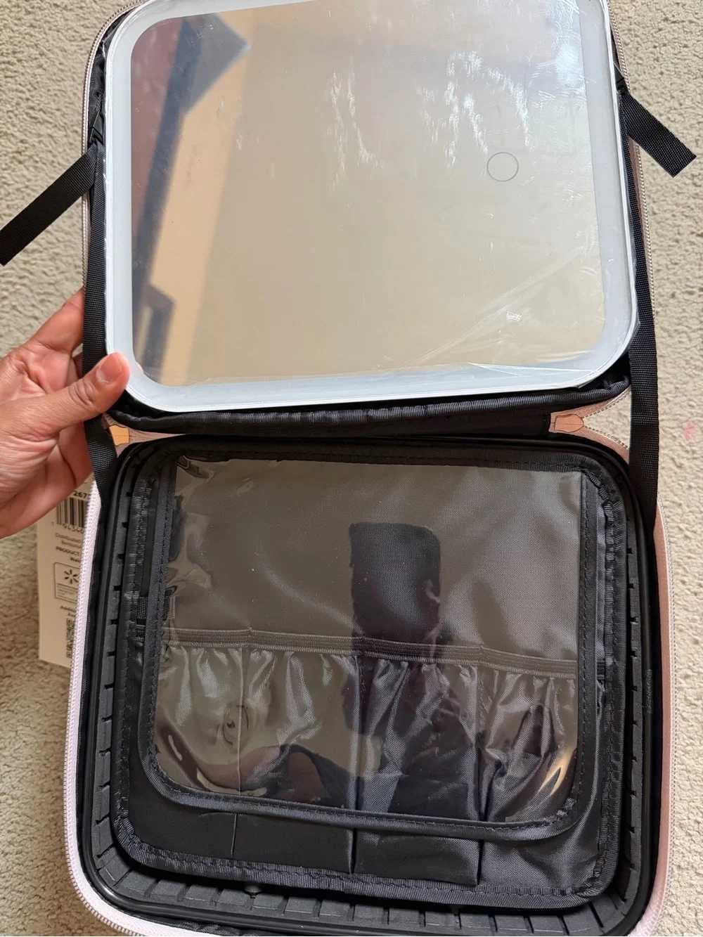 Pink Cosmetic Organizer Travel Case